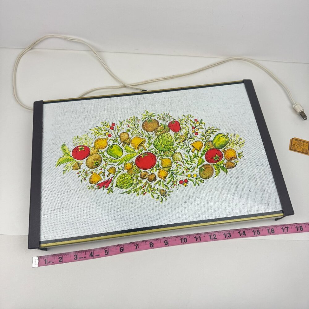 Vtg Spice of Life Electric Buffet Warming Food‎ Tray Retro Image Vegetables READ - Picture 11 of 11